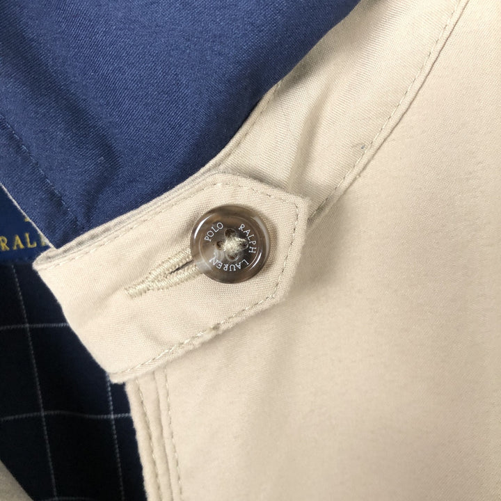 Ralph Lauren POLO RALPH LAUREN Swing Top Sports Jacket Men's L size polyester Beige type Vintage Second Hand