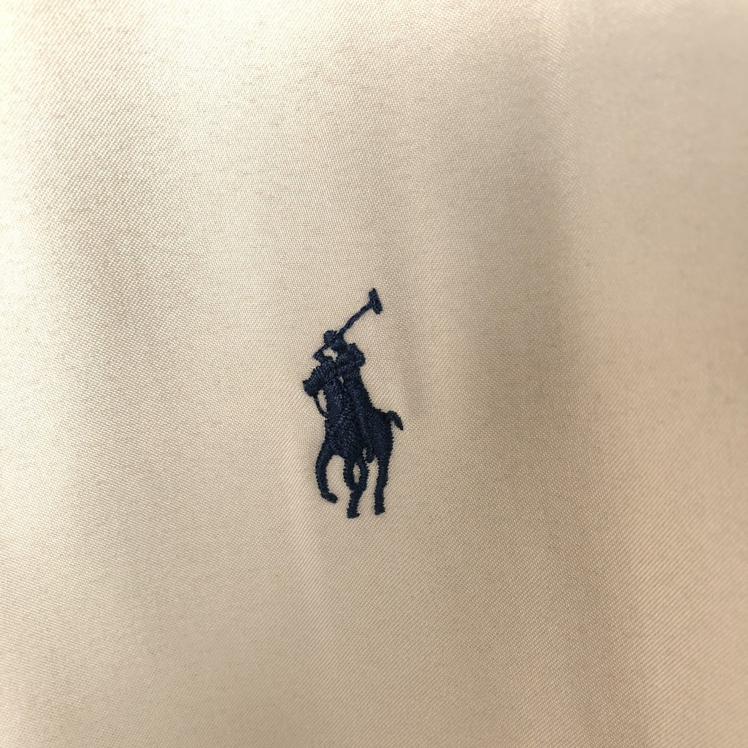 Ralph Lauren POLO RALPH LAUREN Swing Top Sports Jacket Men's L size polyester Beige type Vintage Second Hand