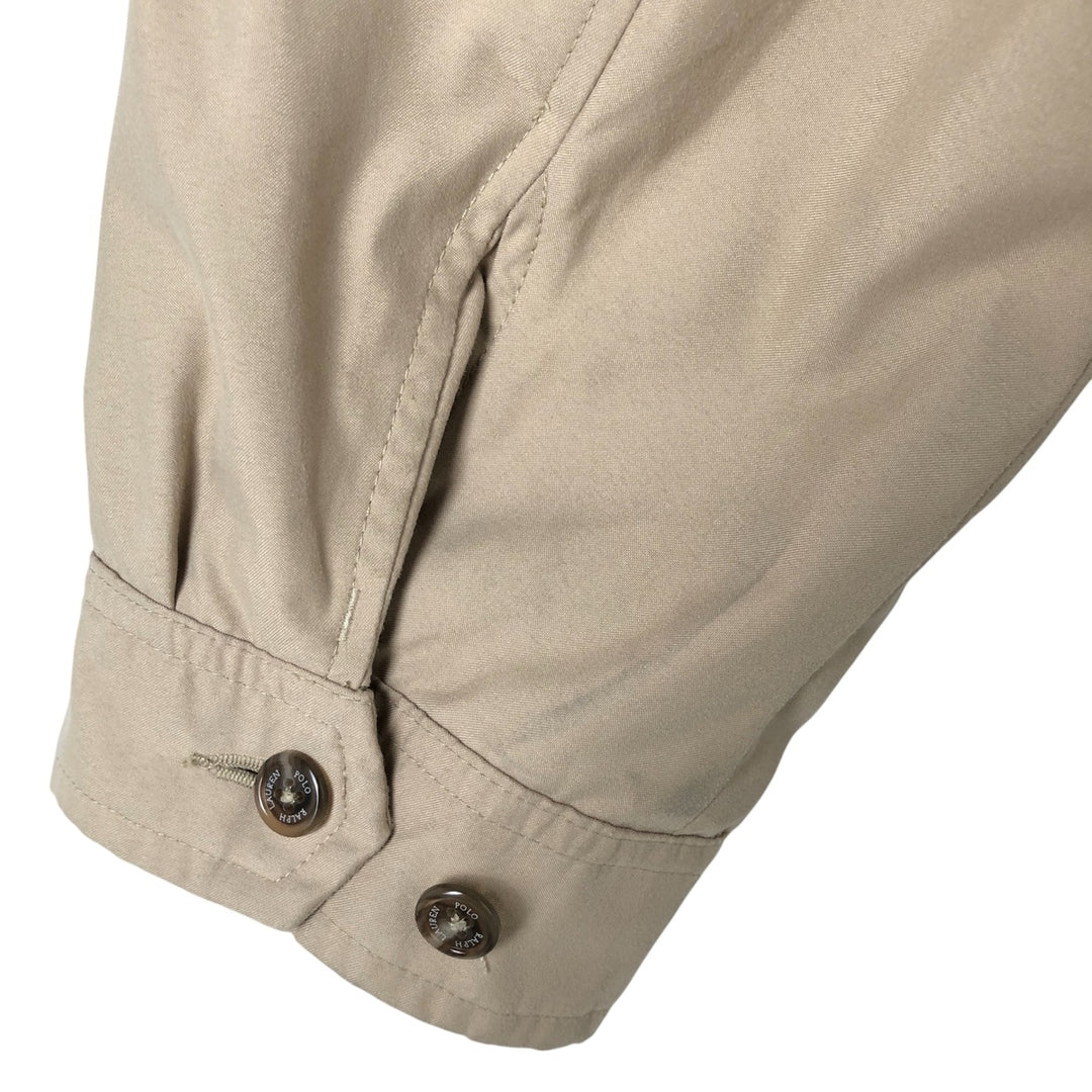 Ralph Lauren POLO RALPH LAUREN Swing Top Sports Jacket Men's L size polyester Beige type Vintage Second Hand
