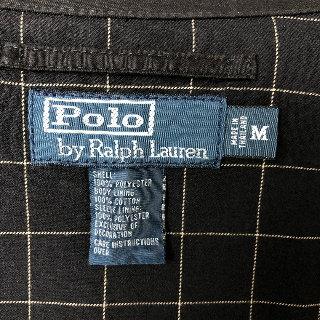 Ralph Lauren POLO by Ralph Lauren Swing Top Sports Jacket Men's M polyester black type Vintage Second Hand