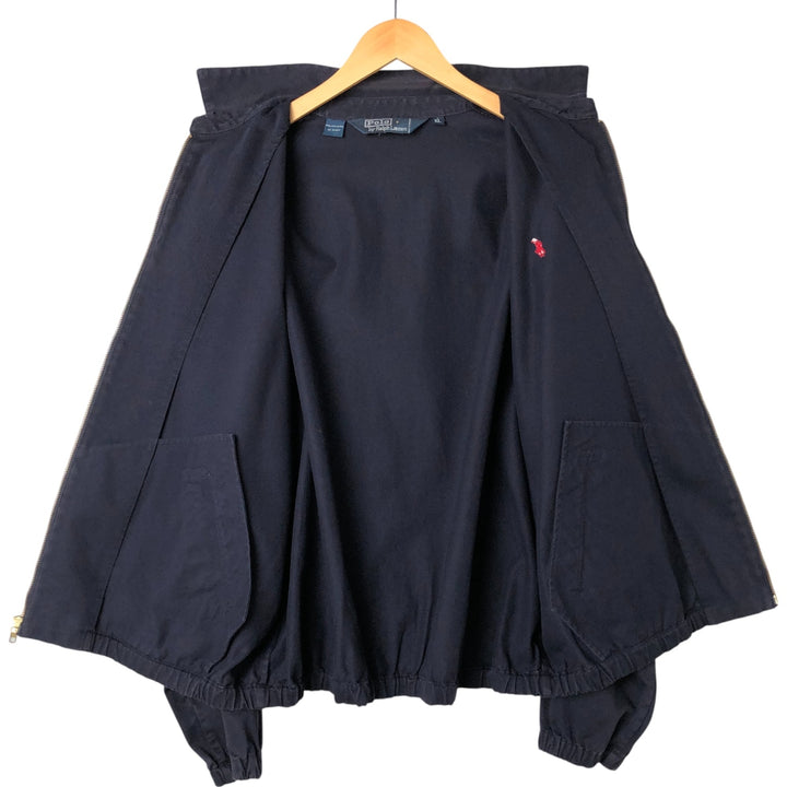 Ralph Lauren POLO by Ralph Lauren Swing Top Sports Jacket Men's XL cotton navy blue type Vintage Second Hand
