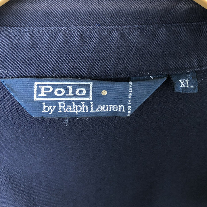 Ralph Lauren POLO by Ralph Lauren Swing Top Sports Jacket Men's XL cotton navy blue type Vintage Second Hand