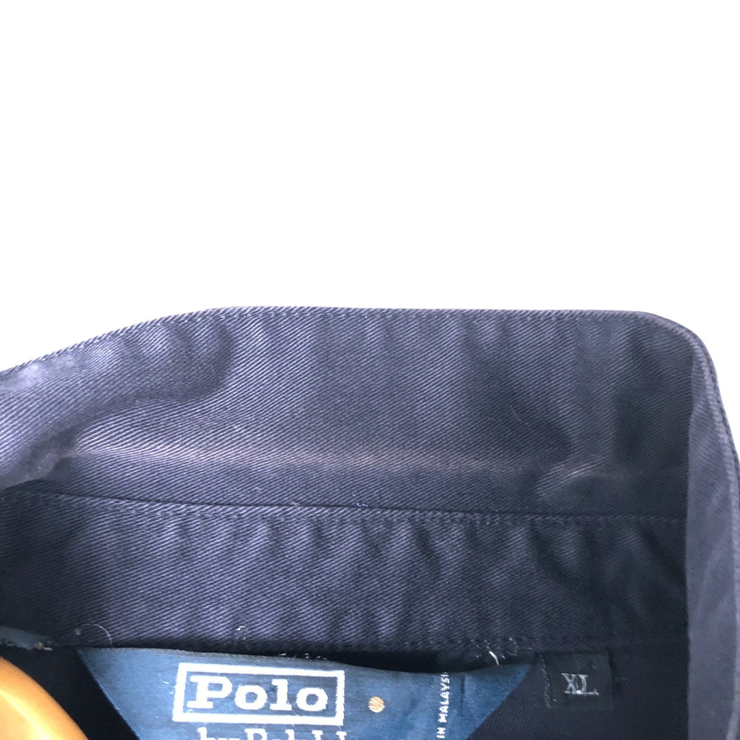Ralph Lauren POLO by Ralph Lauren Swing Top Sports Jacket Men's XL cotton navy blue type Vintage Second Hand