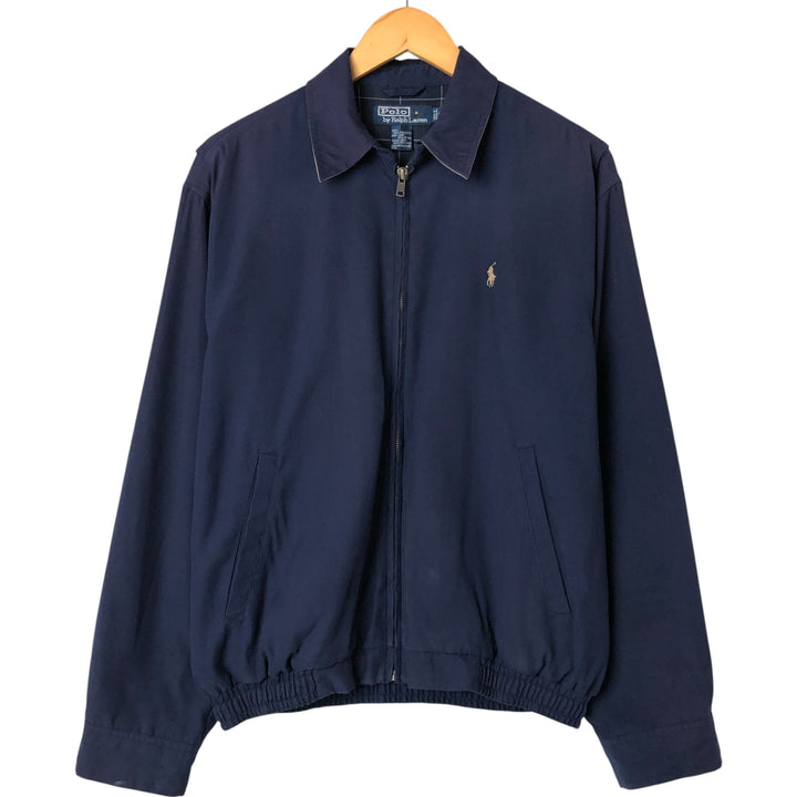 Ralph Lauren POLO by Ralph Lauren Swing Top Sports Jacket Men's S polyester navy blue type Vintage Second Hand