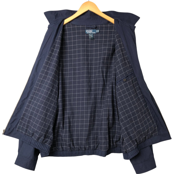 Ralph Lauren POLO by Ralph Lauren Swing Top Sports Jacket Men's XXL polyester navy blue type Vintage Second Hand