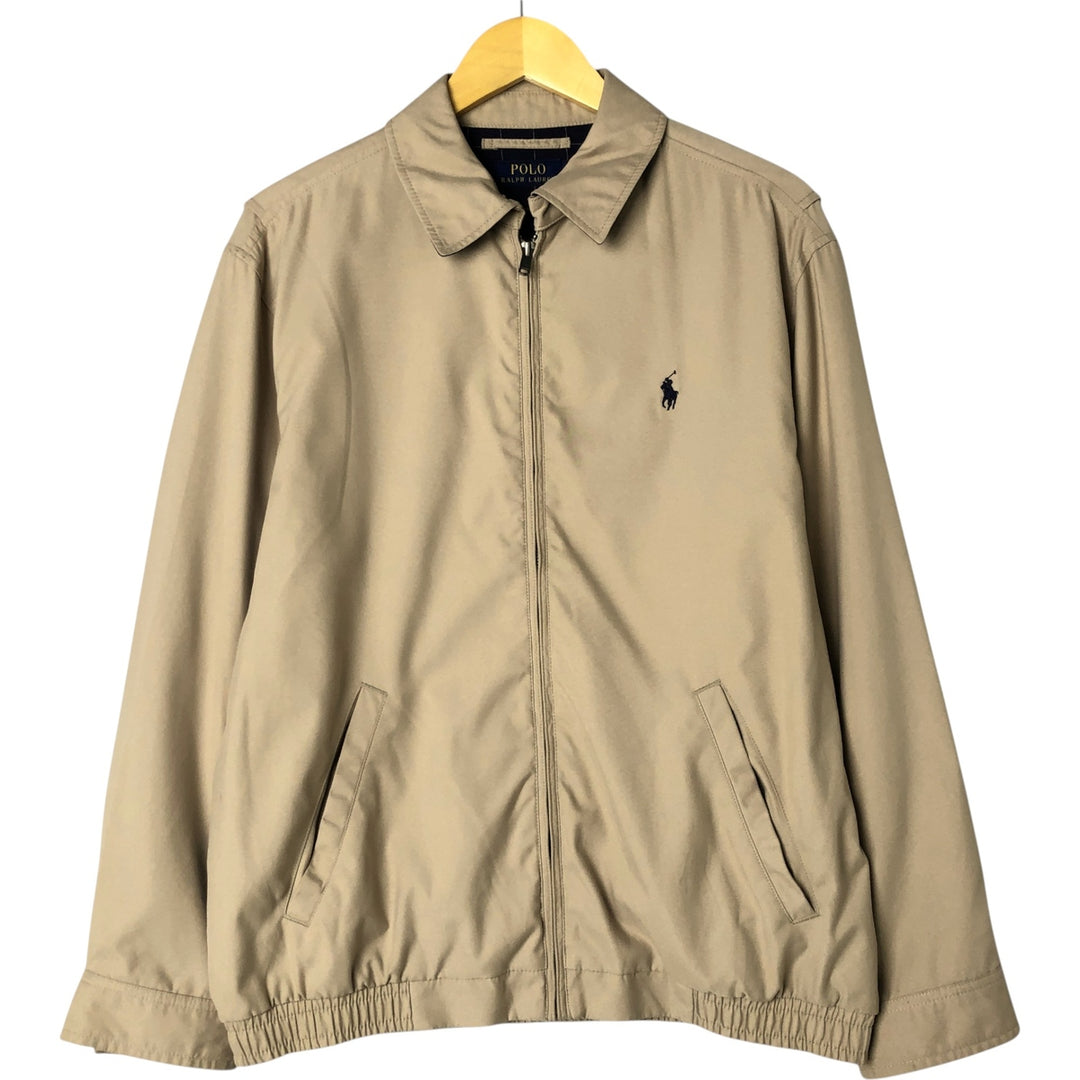 Ralph Lauren POLO RALPH LAUREN Swing Top Sports Jacket Men's M polyester Beige type Vintage Second Hand