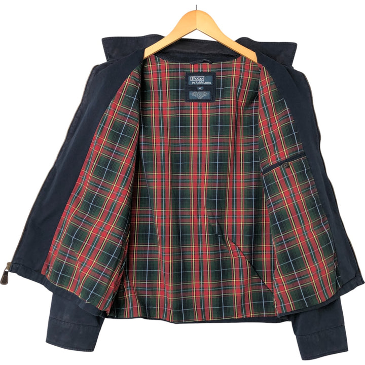 Ralph Lauren POLO by Ralph Lauren Swing Top Sports Jacket Men's XL cotton navy blue type Vintage Second Hand