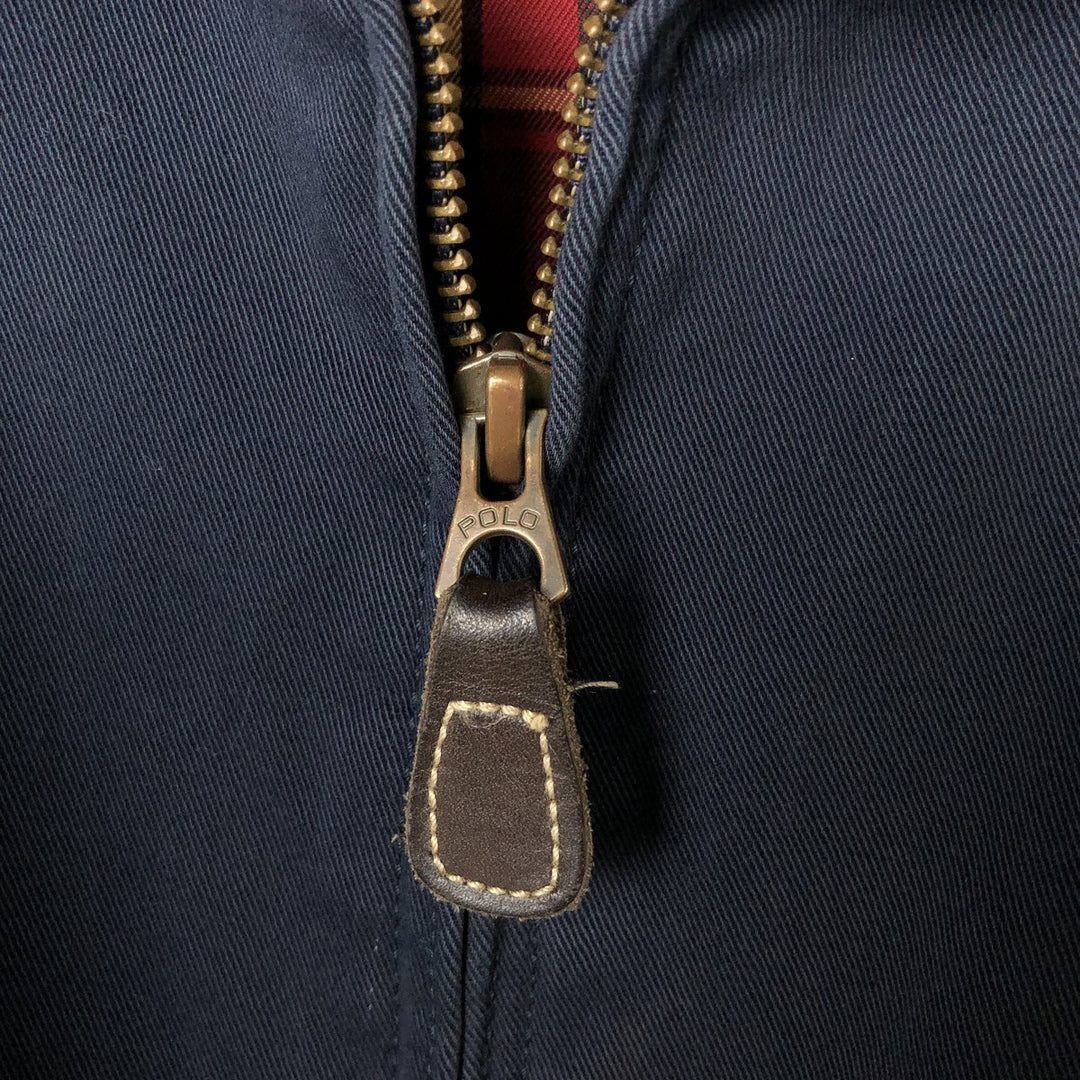Ralph Lauren POLO by Ralph Lauren Swing Top Sports Jacket Men's XL cotton navy blue type Vintage Second Hand