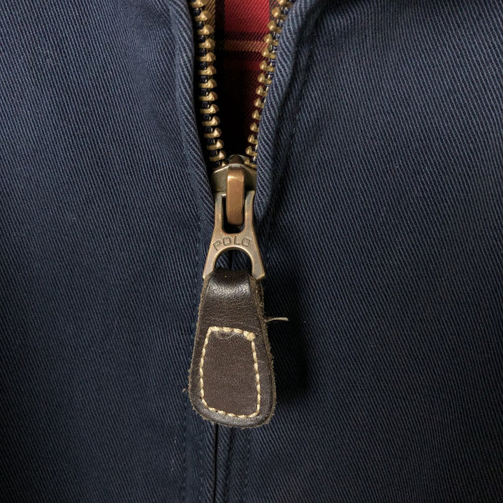 Ralph Lauren POLO by Ralph Lauren Swing Top Sports Jacket Men's XL cotton navy blue type Vintage Second Hand