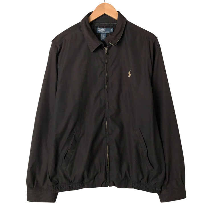 Ralph Lauren POLO by Ralph Lauren Swing Top Sports Jacket Men's L size polyester black type Vintage Second Hand