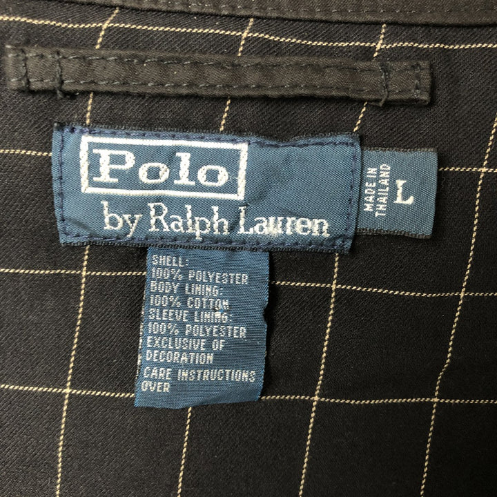 Ralph Lauren POLO by Ralph Lauren Swing Top Sports Jacket Men's L size polyester black type Vintage Second Hand