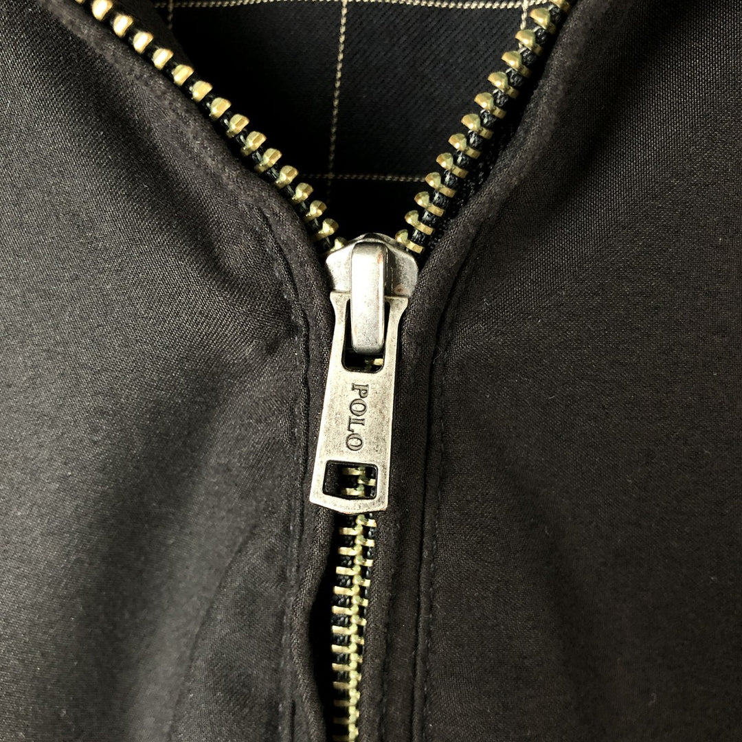 Ralph Lauren POLO by Ralph Lauren Swing Top Sports Jacket Men's L size polyester black type Vintage Second Hand