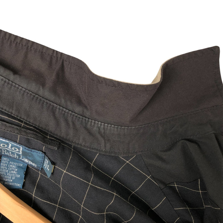 Ralph Lauren POLO by Ralph Lauren Swing Top Sports Jacket Men's L size polyester black type Vintage Second Hand