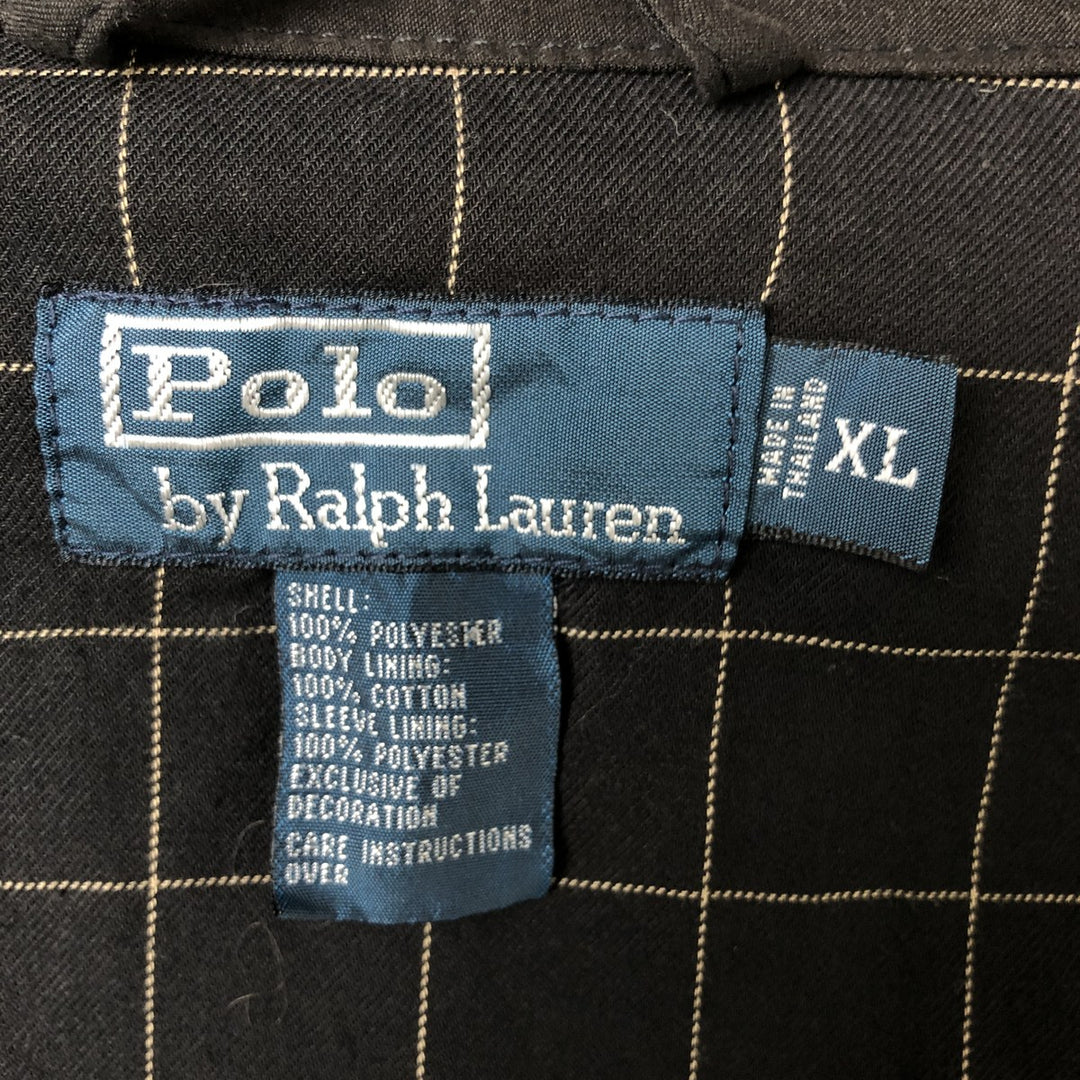 Ralph Lauren POLO by Ralph Lauren Swing Top Sports Jacket Men's XL polyester black type Vintage Second Hand