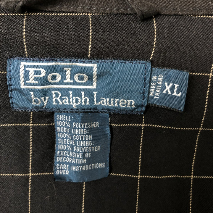 Ralph Lauren POLO by Ralph Lauren Swing Top Sports Jacket Men's XL polyester black type Vintage Second Hand