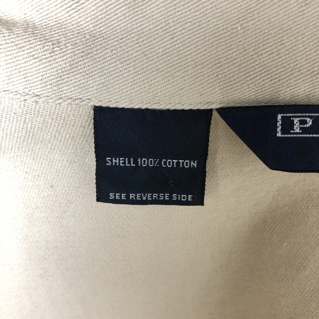 90'S Polo by Ralph Lauren swing top sports jacket, made in the USA, men's XL size, vintage cotton Beige type Vintage Second Hand