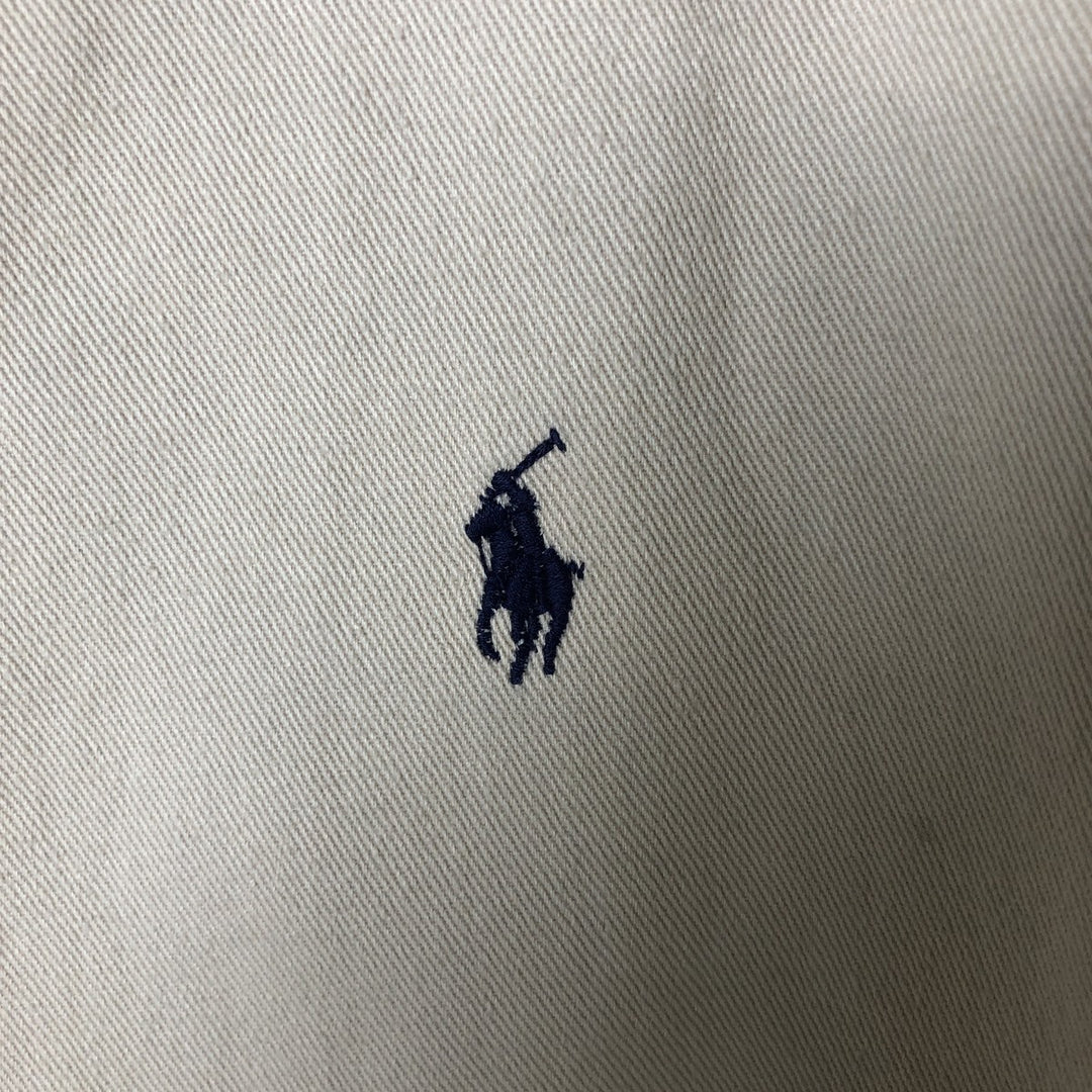 90'S Polo by Ralph Lauren swing top sports jacket, made in the USA, men's XL size, vintage cotton Beige type Vintage Second Hand