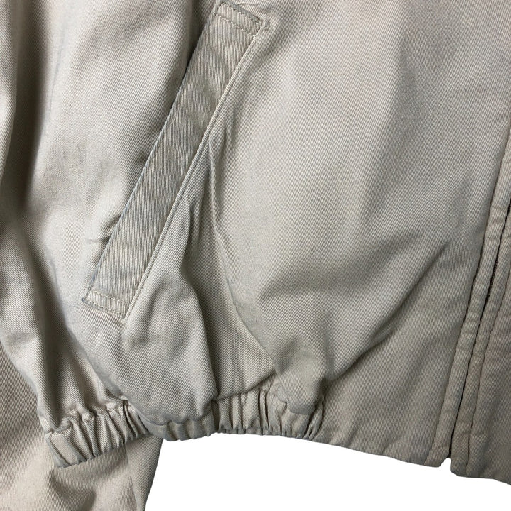 90'S Polo by Ralph Lauren swing top sports jacket, made in the USA, men's XL size, vintage cotton Beige type Vintage Second Hand