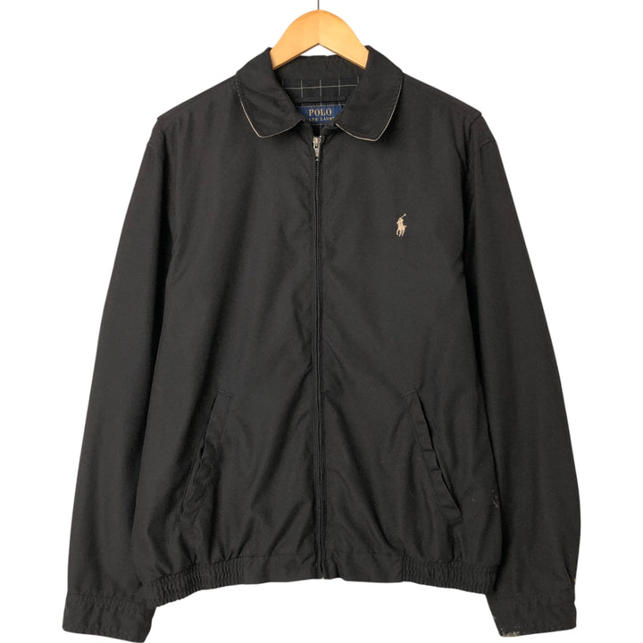 Ralph Lauren POLO RALPH LAUREN Swing Top Sports Jacket Men's M polyester black type Vintage Second Hand