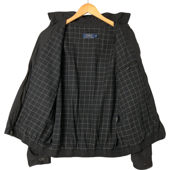 Ralph Lauren POLO RALPH LAUREN Swing Top Sports Jacket Men's M polyester black type Vintage Second Hand
