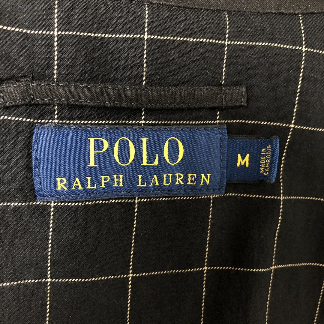 Ralph Lauren POLO RALPH LAUREN Swing Top Sports Jacket Men's M polyester black type Vintage Second Hand