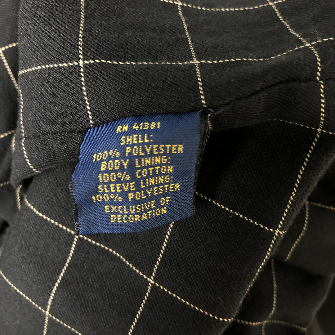 Ralph Lauren POLO RALPH LAUREN Swing Top Sports Jacket Men's M polyester black type Vintage Second Hand