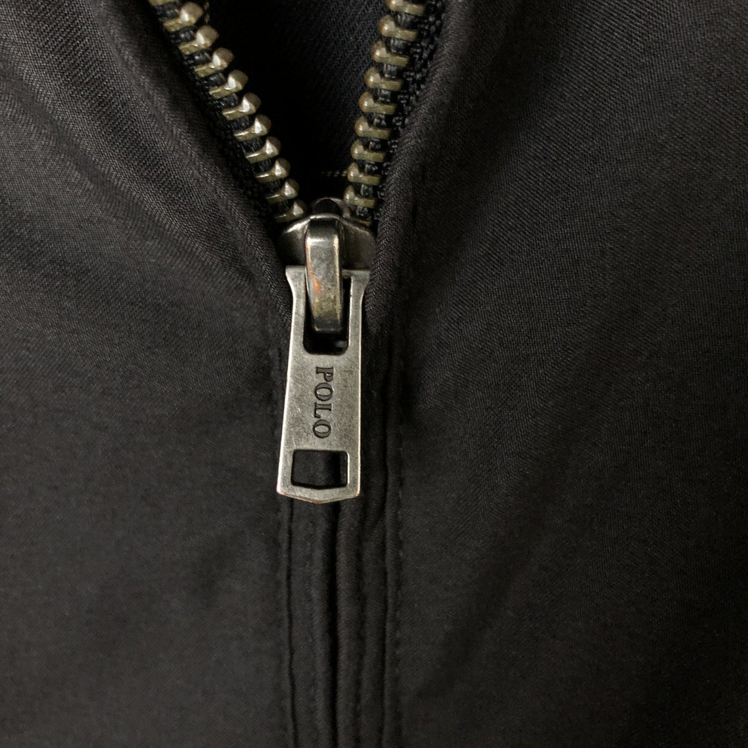 Ralph Lauren POLO RALPH LAUREN Swing Top Sports Jacket Men's M polyester black type Vintage Second Hand