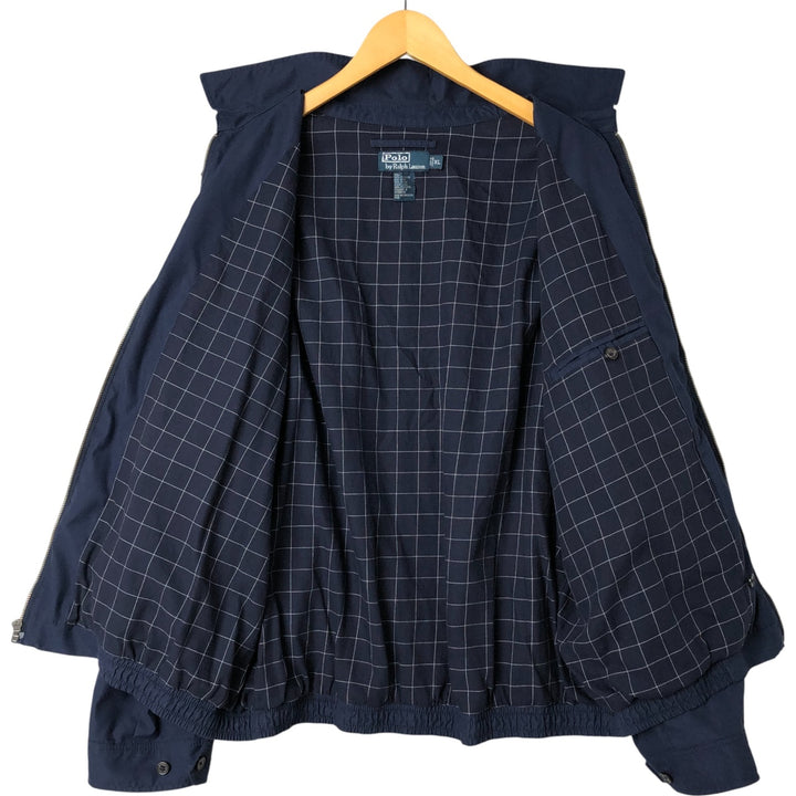 Ralph Lauren POLO by Ralph Lauren Swing Top Sports Jacket Men's XL polyester navy blue type Vintage Second Hand