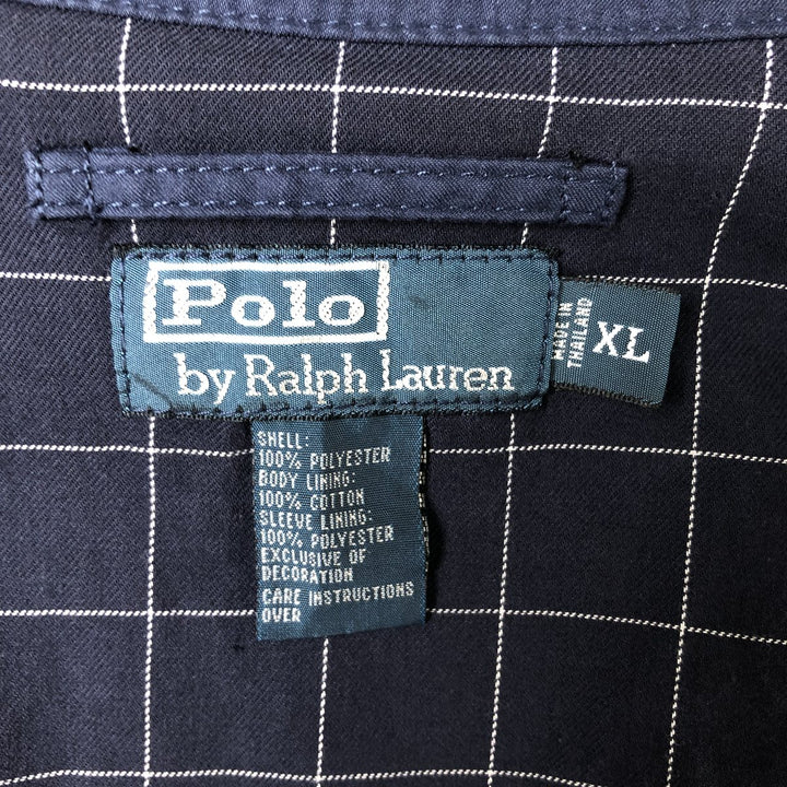 Ralph Lauren POLO by Ralph Lauren Swing Top Sports Jacket Men's XL polyester navy blue type Vintage Second Hand