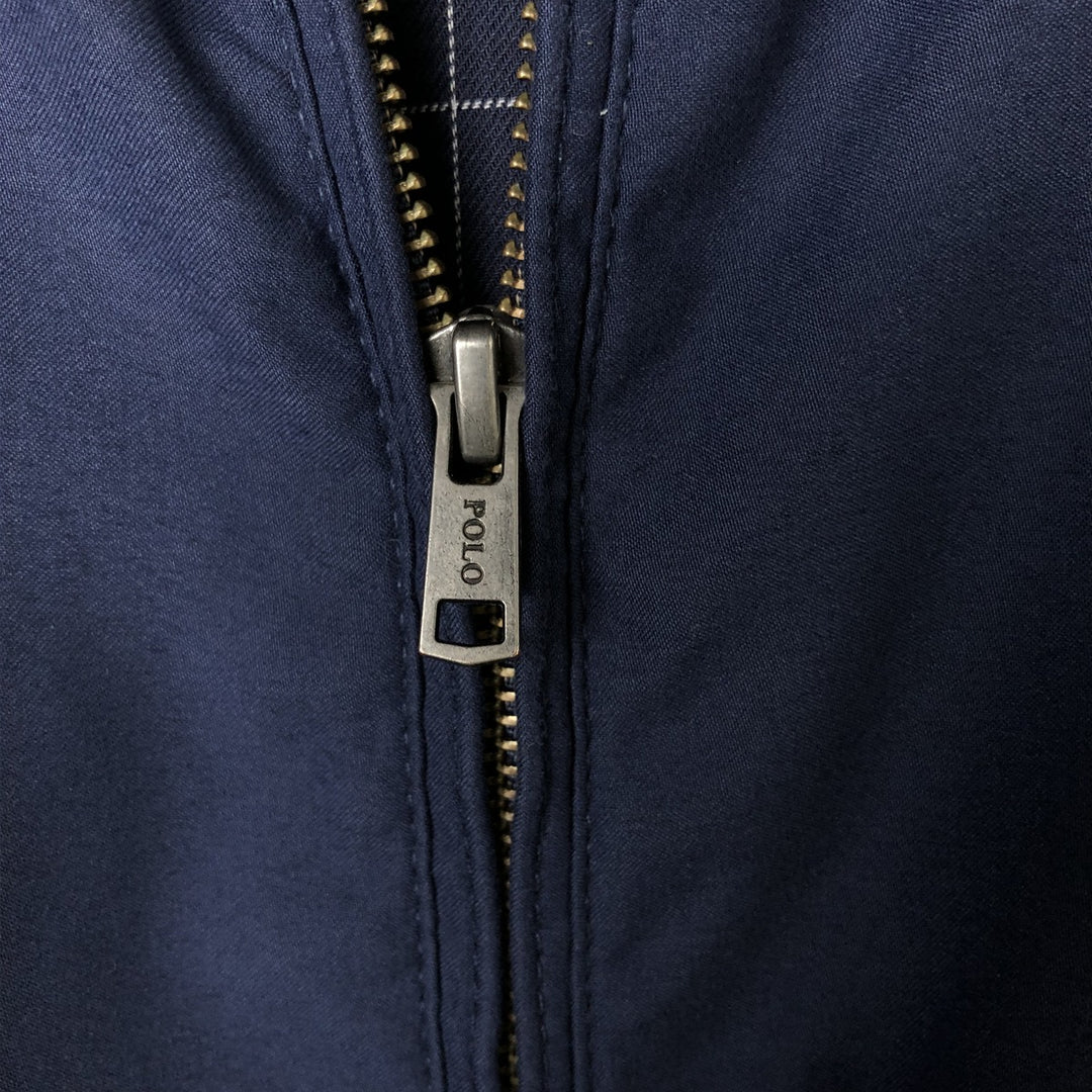 Ralph Lauren POLO by Ralph Lauren Swing Top Sports Jacket Men's XL polyester navy blue type Vintage Second Hand