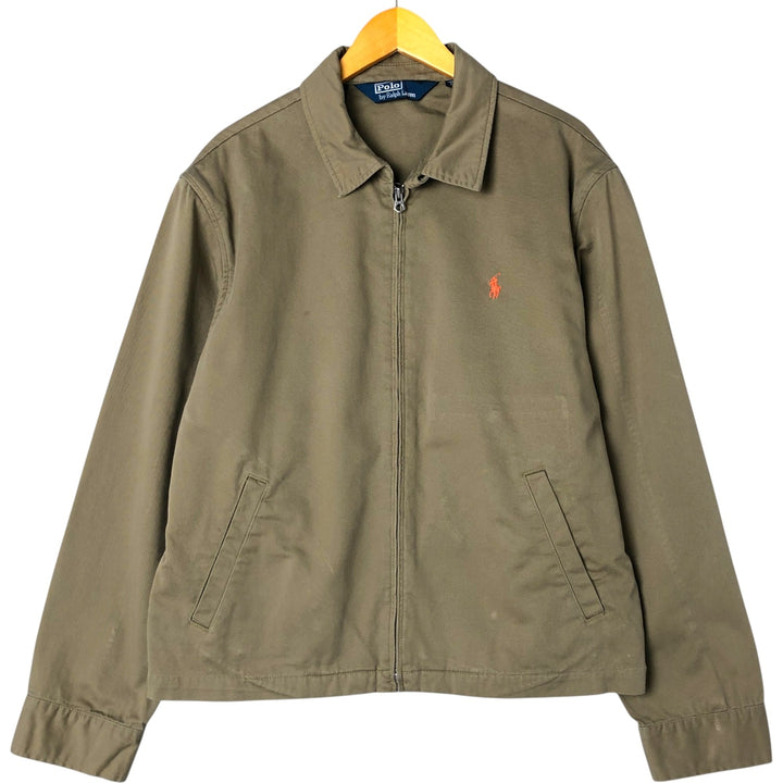 Ralph Lauren POLO by Ralph Lauren Swing Top Sports Jacket Men's XL cotton Khaki type beige Vintage Second Hand