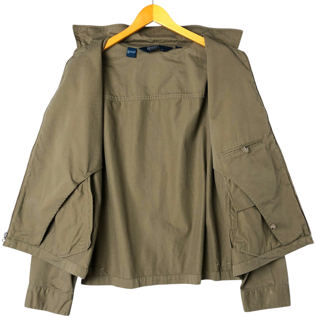 Ralph Lauren POLO by Ralph Lauren Swing Top Sports Jacket Men's XL cotton Khaki type beige Vintage Second Hand