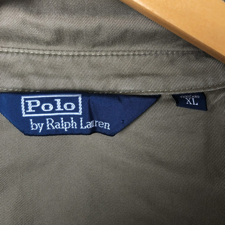 Ralph Lauren POLO by Ralph Lauren Swing Top Sports Jacket Men's XL cotton Khaki type beige Vintage Second Hand