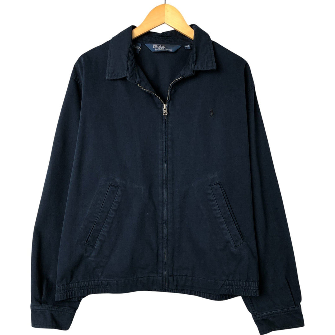 Special price for Ralph Lauren POLO by Ralph Lauren swing top sports jacket, men's size L cotton navy blue type Vintage Second Hand