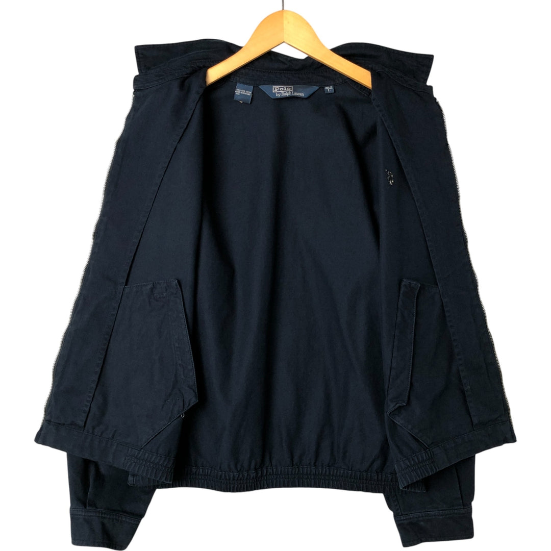 Special price for Ralph Lauren POLO by Ralph Lauren swing top sports jacket, men's size L cotton navy blue type Vintage Second Hand