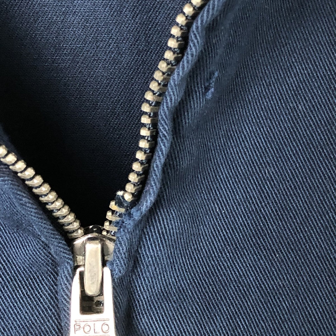 Special price for Ralph Lauren POLO by Ralph Lauren swing top sports jacket, men's size L cotton navy blue type Vintage Second Hand