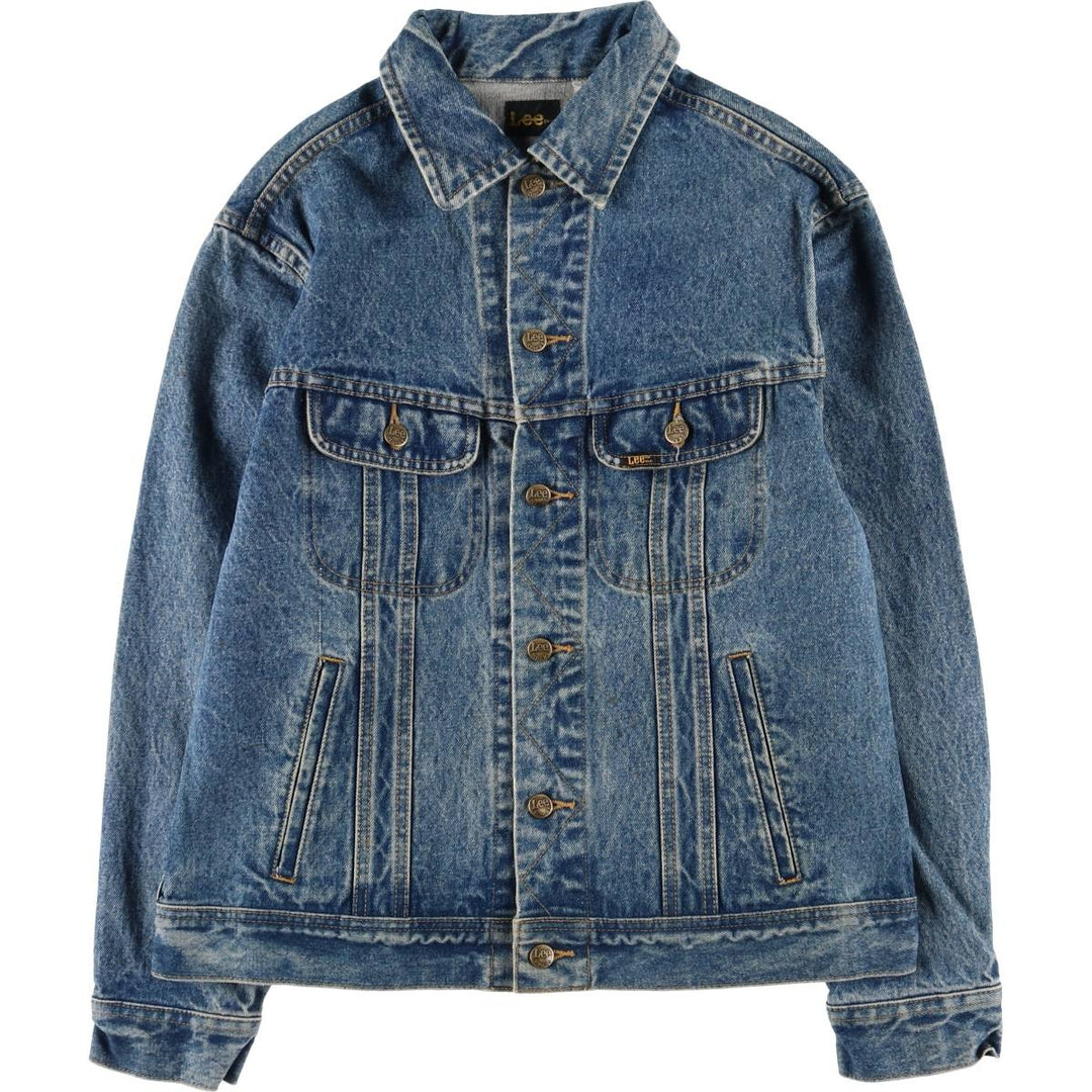 ~90'S Lee Riders denim jacket, denim jacket, men's size L, vintage unclear blue type Vintage Second Hand
