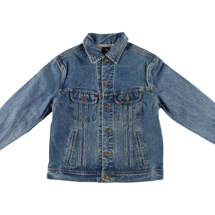 ~90'S Lee Riders denim jacket, denim jacket, men's size L, vintage unclear blue type Vintage Second Hand