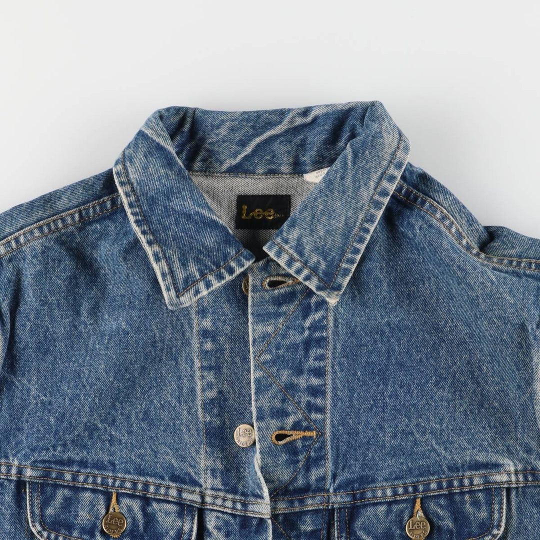 ~90'S Lee Riders denim jacket, denim jacket, men's size L, vintage unclear blue type Vintage Second Hand