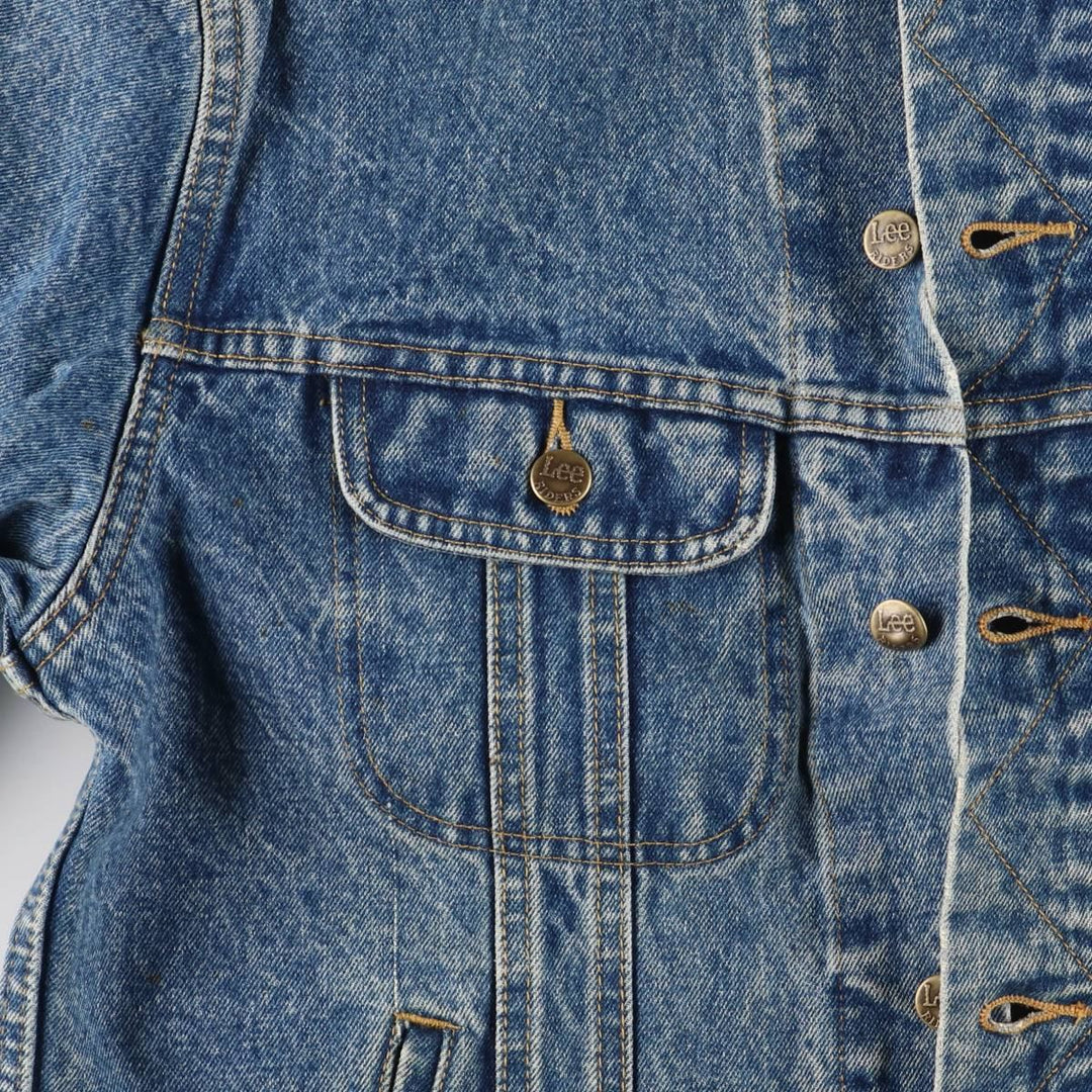 ~90'S Lee Riders denim jacket, denim jacket, men's size L, vintage unclear blue type Vintage Second Hand