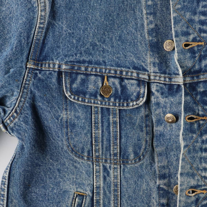 ~90'S Lee Riders denim jacket, denim jacket, men's size L, vintage unclear blue type Vintage Second Hand