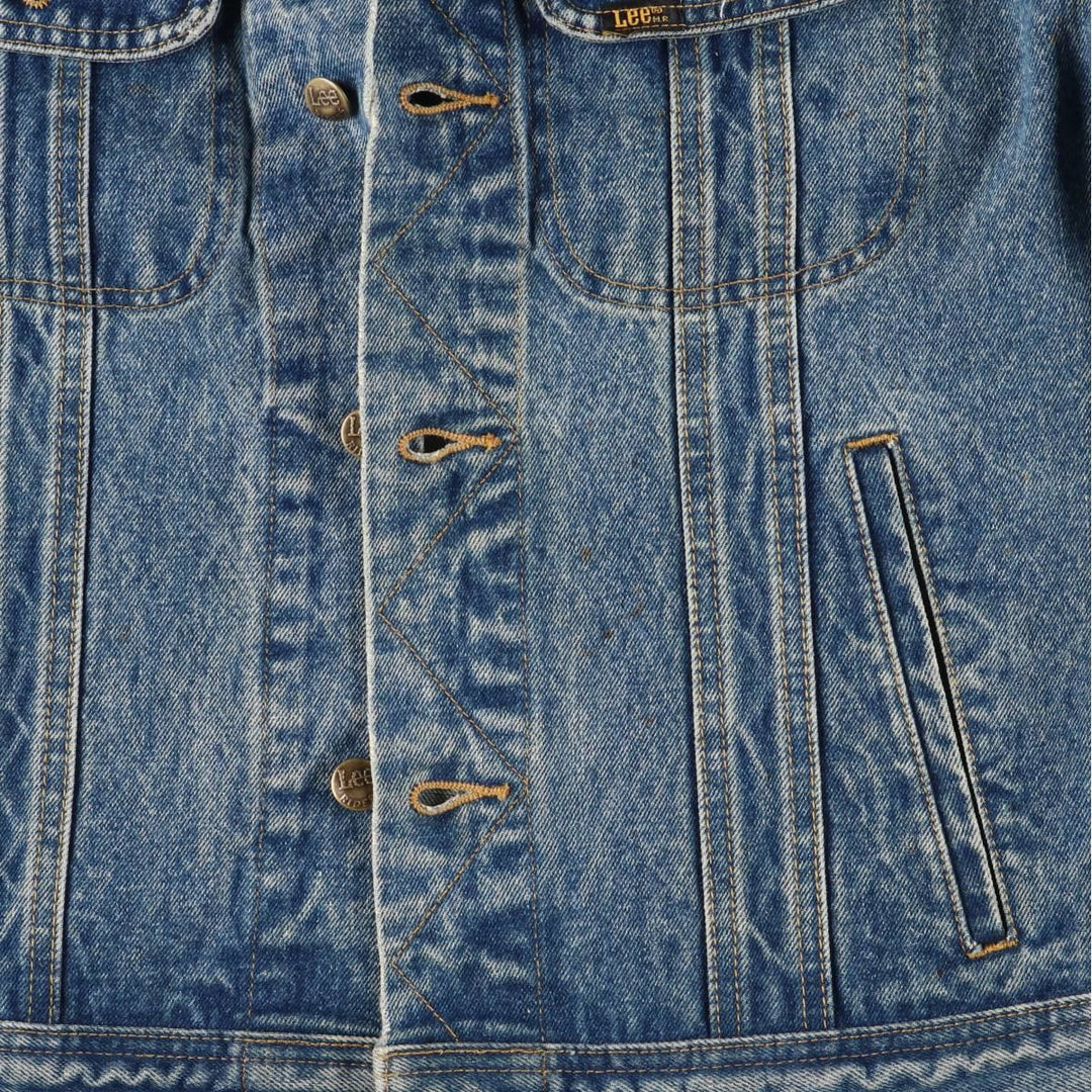 ~90'S Lee Riders denim jacket, denim jacket, men's size L, vintage unclear blue type Vintage Second Hand