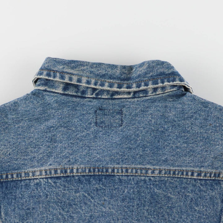 ~90'S Lee Riders denim jacket, denim jacket, men's size L, vintage unclear blue type Vintage Second Hand