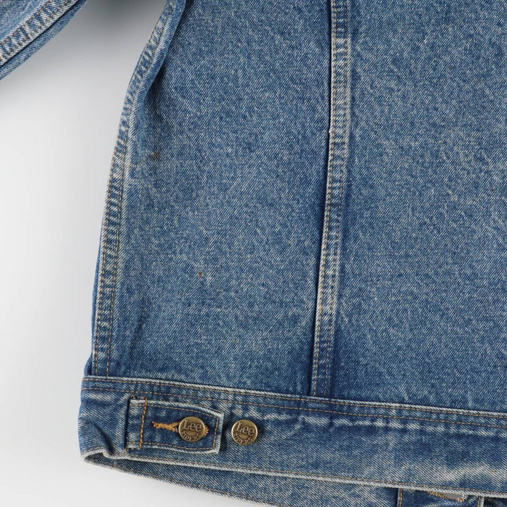 ~90'S Lee Riders denim jacket, denim jacket, men's size L, vintage unclear blue type Vintage Second Hand