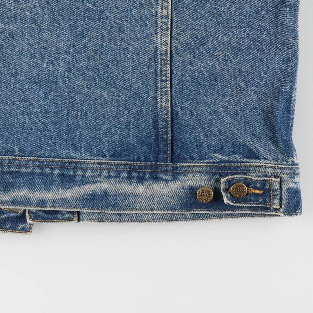 ~90'S Lee Riders denim jacket, denim jacket, men's size L, vintage unclear blue type Vintage Second Hand