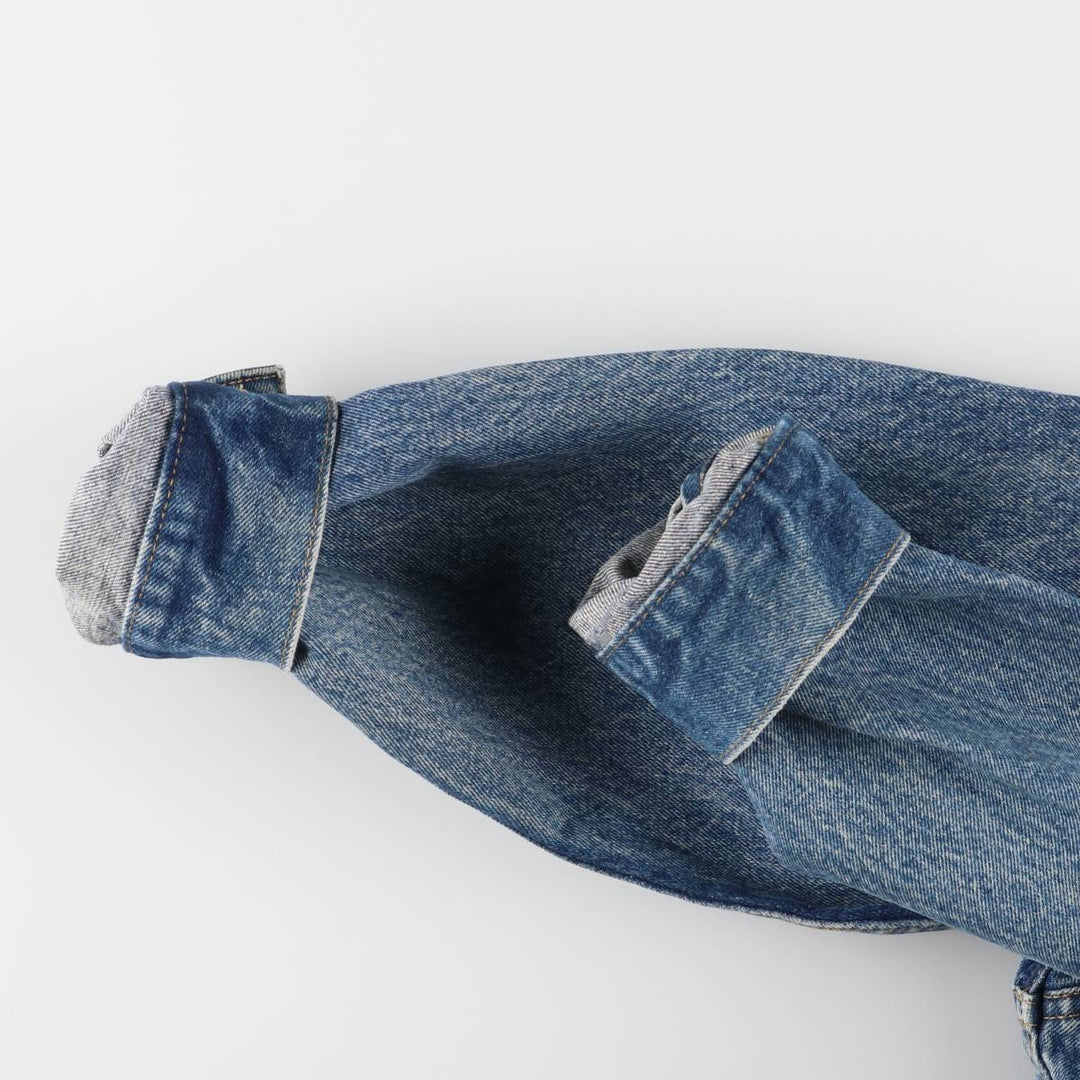 ~90'S Lee Riders denim jacket, denim jacket, men's size L, vintage unclear blue type Vintage Second Hand