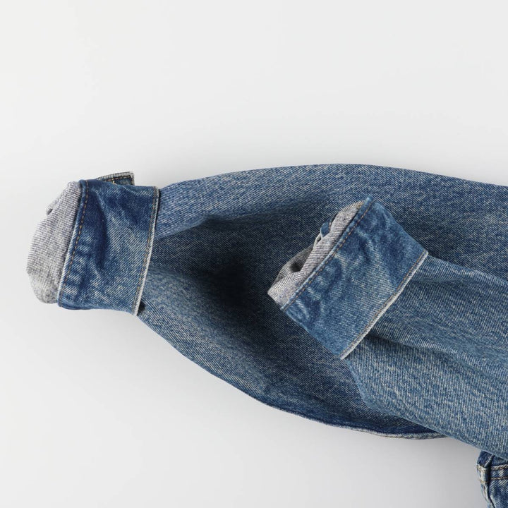 ~90'S Lee Riders denim jacket, denim jacket, men's size L, vintage unclear blue type Vintage Second Hand