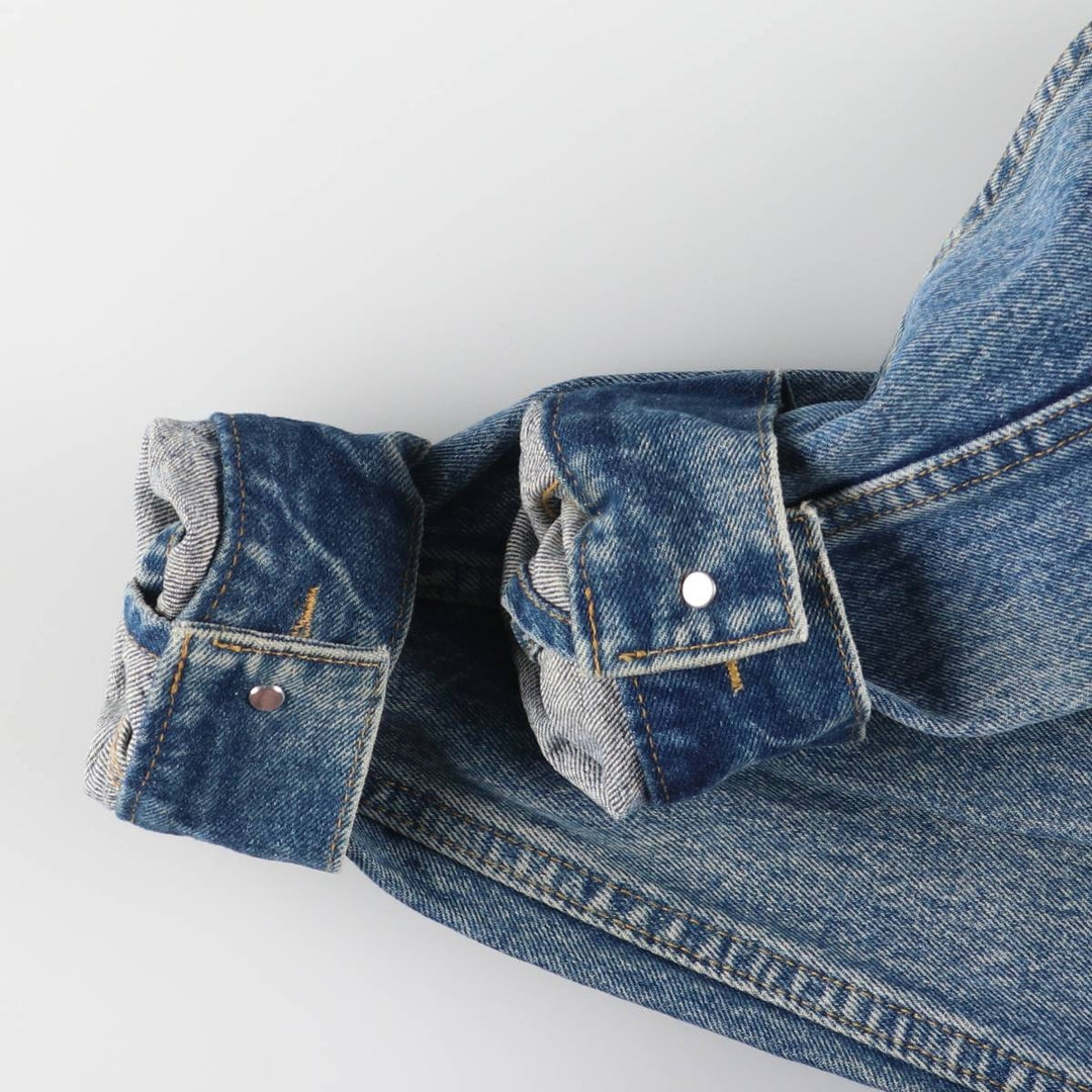 ~90'S Lee Riders denim jacket, denim jacket, men's size L, vintage unclear blue type Vintage Second Hand