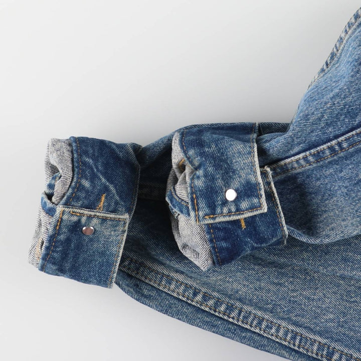 ~90'S Lee Riders denim jacket, denim jacket, men's size L, vintage unclear blue type Vintage Second Hand