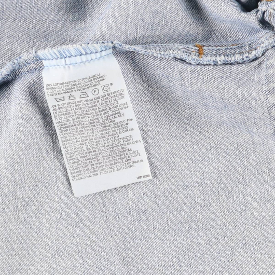 Levi's 70550-0476 Euro Model Denim Jacket, G-Jean, Men's Size L cotton blue type Vintage Second Hand